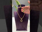Load and play video in Gallery viewer, Beautiful short necklace with green stone