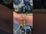 Load and play video in Gallery viewer, Beautiful nakshi bangles with green and pink stone