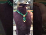 Load and play video in Gallery viewer, Beautiful pearls necklace with green beads
