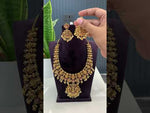 Load and play video in Gallery viewer, Beautiful short necklace with nakshi polish