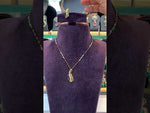 Load and play video in Gallery viewer, Beautiful black beads chain with green pendant