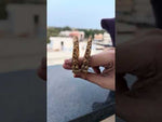 Load and play video in Gallery viewer, Beautiful openable kada bangle with green stone