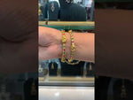 Load and play video in Gallery viewer, Traditional nakshi bangles with pink and green stone