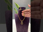 Load and play video in Gallery viewer, Beautiful short necklace with green stone
