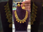 Load and play video in Gallery viewer, Beautiful short kasula haram with green stone