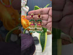 Load and play video in Gallery viewer, Beautiful jumkhas with jadav kundan stone