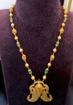 Load image into Gallery viewer, Beads chain with traditional locket with ganesh motive