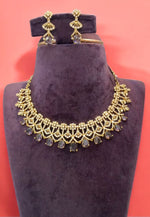 Load image into Gallery viewer, Beautiful Victorian necklace with purple colour stones -perfect for any occasion