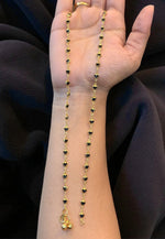 Load image into Gallery viewer, Beautiful anklets with black stones