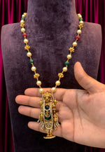 Load image into Gallery viewer, Beautiful pearls chain with balaji pendant set