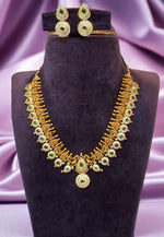 Load image into Gallery viewer, Traditional short kasula haram with green and pink combination