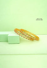 Load image into Gallery viewer, Beautiful bangles with green and pink stones