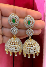 Load image into Gallery viewer, Gj polish jumkhas with green stone