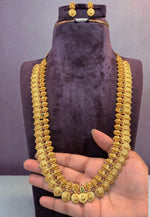 Load image into Gallery viewer, Beautiful bottumala design long haram with Laxmi Devi motive