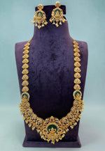 Load image into Gallery viewer, Traditional long haram with moissanite green stone