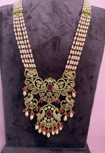 Load image into Gallery viewer, Beautiful beads haram with ruby beads and pearls