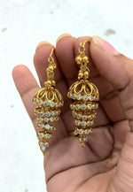 Load image into Gallery viewer, Beautiful jumkhas with rose gold finishing