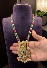 Load image into Gallery viewer, Beautiful beads haram with balaji pendant
