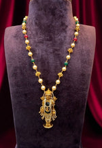 Load image into Gallery viewer, Beautiful pearls chain with balaji pendant set
