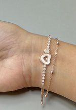 Load image into Gallery viewer, Beautiful bracelet with rose gold finishing