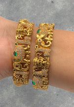 Load image into Gallery viewer, Beautiful nakshi bangles with elephant designed