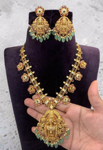 Load image into Gallery viewer, Traditional short necklace with Venkateswara Swamy pendant