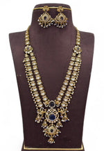 Load image into Gallery viewer, Beautiful two layer long haram with red stone