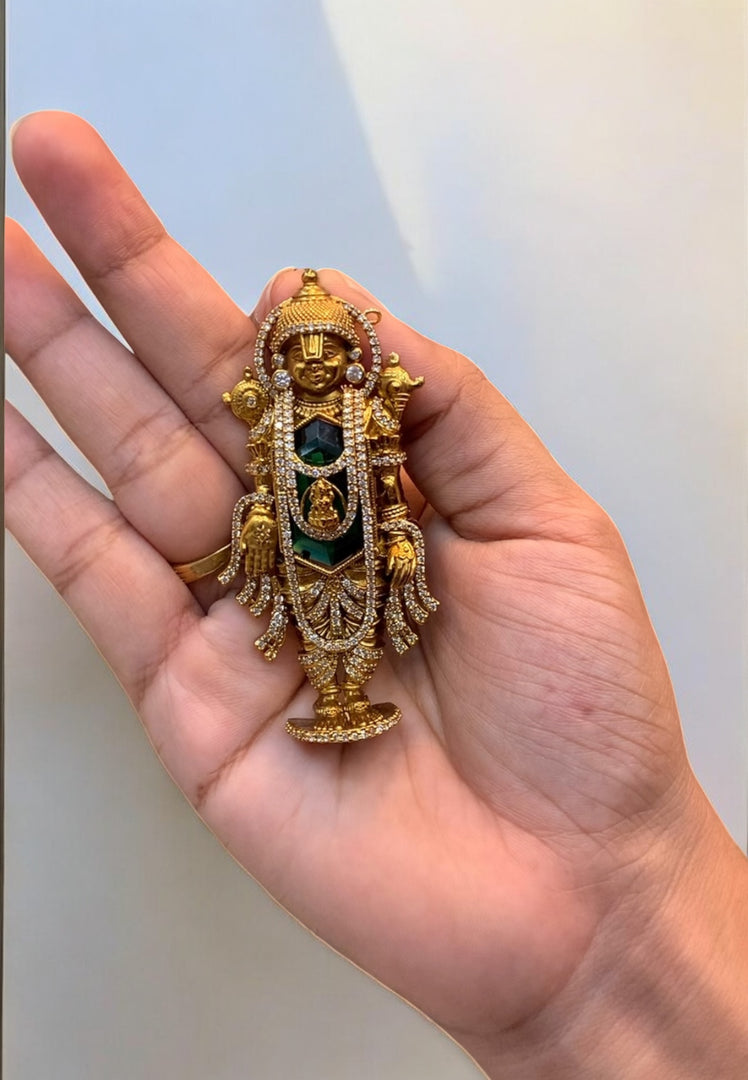 Beautiful pendant set with traditional balaji pendant