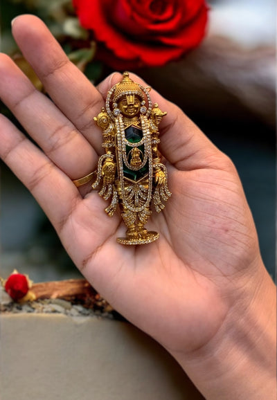Beautiful pendant set with traditional balaji pendant