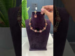 Load and play video in Gallery viewer, Beautiful short necklace with green stone