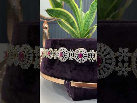 Stunning gj polish hipbelt with pink stone