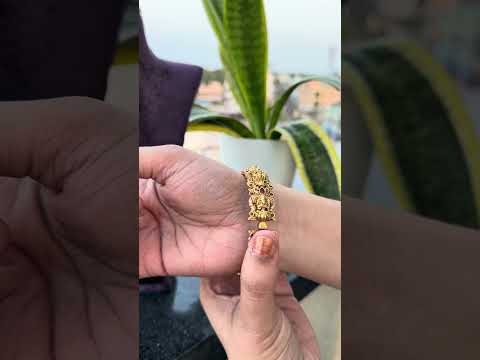 Traditional kada openable bangle with Laxmi Devi motive