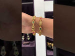 Load and play video in Gallery viewer, Traditional nakshi bangles with green and pink stone