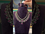 Load and play video in Gallery viewer, Beautiful gj polish short necklace with green stone
