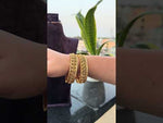 Load and play video in Gallery viewer, Beautiful traditional bangles with gold finishing