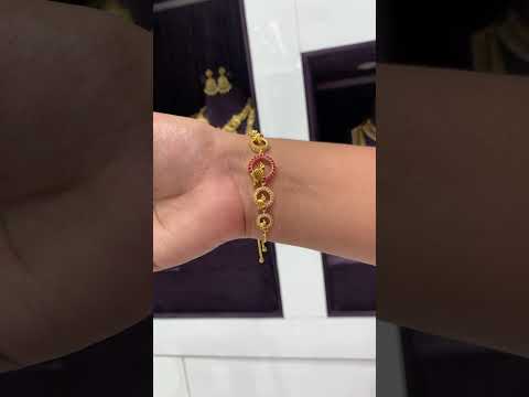 Beautiful bracelet with peacock design