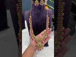 Load and play video in Gallery viewer, Beautiful victorian polish long haram with ruby beads