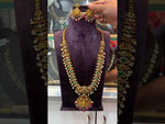 Load and play video in Gallery viewer, Traditional long haram with green and ruby stone
