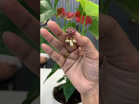 Beautiful short bugadi with pink stone