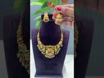 Load and play video in Gallery viewer, Beautiful short necklace with meenakari design
