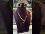 Load and play video in Gallery viewer, Beautiful short necklace with royal blue stone
