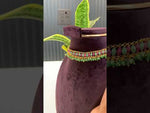 Load and play video in Gallery viewer, Beautiful kempu stone necklace with green and pink stone
