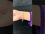 Load and play video in Gallery viewer, Beautiful bracelet with rose gold finishing
