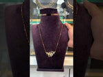 Load and play video in Gallery viewer, Simple black beads short chain with bird design pendant
