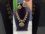 Load and play video in Gallery viewer, Beautiful short necklace with ruby beads bottumala design