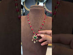 Load and play video in Gallery viewer, Beautiful beads short chain with ruby beads
