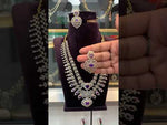 Load and play video in Gallery viewer, Gj polish two layer necklace with lavender stone and uncut stone -pairing with beautiful earrings
