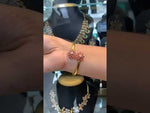 Load and play video in Gallery viewer, Beautiful kada bangle with pink stone