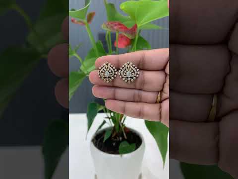 Beautiful studs with diamond finishing