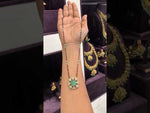 Load and play video in Gallery viewer, Beautiful black beads chain with mint green stone